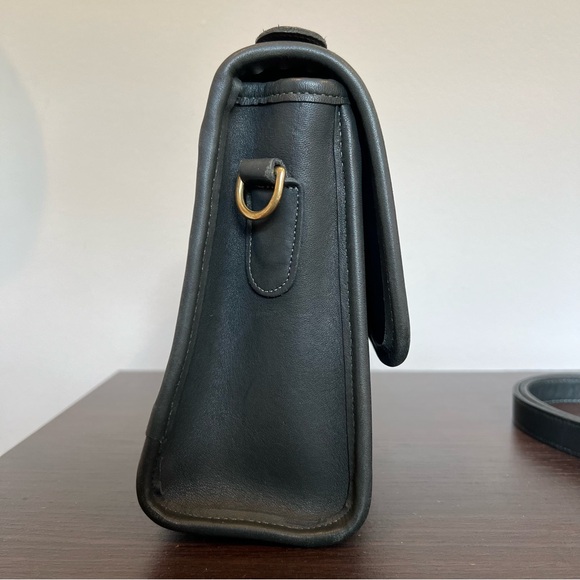 Vintage coach 9870 court bag forest green made in USA - Picture 5 of 15